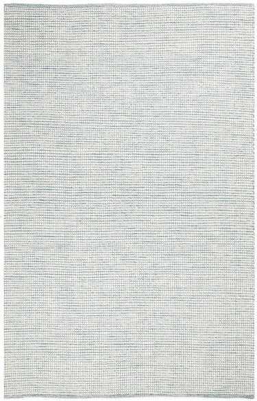 Freya Scandi Turquoise & White Flatwoven Wool Rug